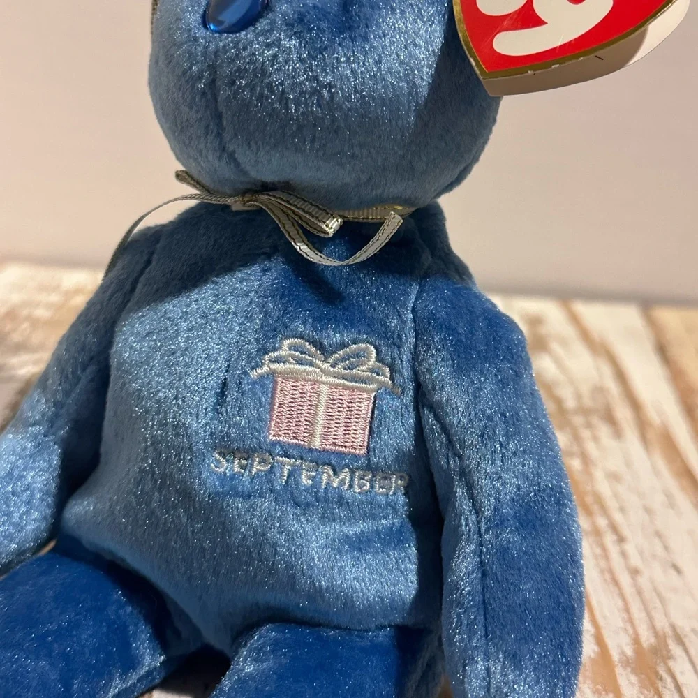 Blue Party Bear with Colorful Hat